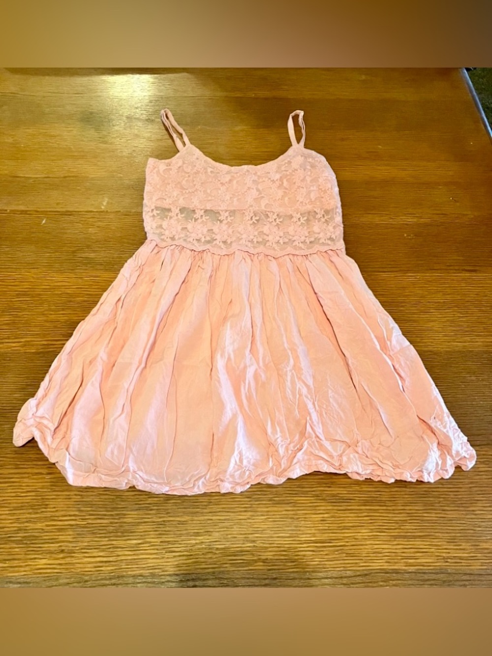 Pink Lace Bodice Mini Dress